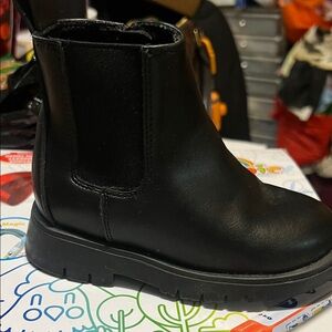 GAP Kids Black Leather Boots